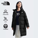 The North Face北面羽绒服女户外700蓬鹅绒中长款保暖外套81SA 黑色/JK3 L