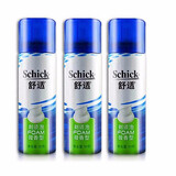舒适（Schick）剃须泡沫剃须膏剃须泡洁面刮胡泡沫刮胡泡剃须啫喱软化胡须男士 便携装微香型3瓶（50g*3）