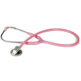 HMYL 华美医用听诊器专业型医用心肺音听诊单面听筒听诊器 可刻字刻标 粉红色 普盒装