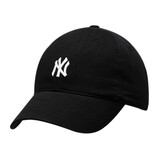 MLB官方男女软顶棒球帽帽子运动遮阳鸭舌帽休闲帽礼物 纽约洋基队/黑色/CP77/小标 均码 F