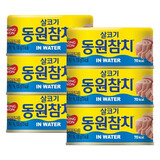 东远韩国金枪鱼罐头 即食海鲜油浸吞拿鱼罐头沙拉寿司食材方便速食 水浸金枪鱼罐头100g*6罐