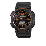 卡西欧（CASIO）男表 石英手表 学生运动手表 多功能双显电子表 防水夜光表 AQ-S810W-8A太阳能LED夜光