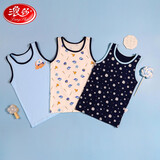 浪莎儿童背心男童3件装棉质夏季薄款男童宝宝小孩舒适透气吊带背心 棒球联盟 150 建议体重60-70斤