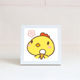 老街缘十二生肖星座儿童2026新款自己手工十字绣线绣客厅小件简单初学者 生肖鸡【20*20厘米左右】 十字绣+框架【3股线绣】