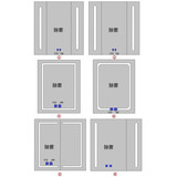 沃鹿不锈钢门板智能镜子柜门板定制吊柜门板储物柜门板定制收纳柜门板 非标定制镜门（按具体尺寸报价）