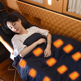 畅意游（Easy Tour）车载加热毯坐垫 野营取暖户外冬季电热毯保暖取暖自驾游 藏蓝双人