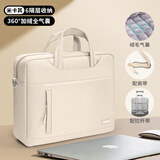 泰克森笔记本电脑包手提单肩气囊男女游戏本气囊防震包适用拯救者Y7000 米卡其-360°加绒全气囊-6层大仓 15/15.6/16英寸
