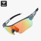 塔斯队长骑行眼镜偏光透明变色自行车护目镜户外运动专业跑步防风沙装备 【5副镜片 10件套】 黑灰框