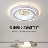 索亚达卧室灯吸顶灯现代简约led主卧灯2025年新款网红水晶书房房间灯具 水晶款 无极 （次卧主卧）