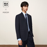 海澜之家（HLA）西服套装男轻商务时尚平驳领套西男秋季七夕礼物 藏青01（西服+西裤） HTXAW3Y001A 2XL 180/100B 50B推荐152~170斤