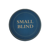 游戏大陆（gameland） 德州陶瓷庄码大盲小盲组合 德州扑克配件手感好 GL203 43mm陶瓷小盲