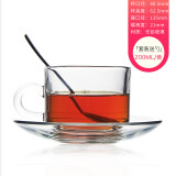 Ocean 进口加厚玻璃咖啡杯浓缩咖啡杯卡布奇洛杯小把杯 B款咖啡杯200ML一套