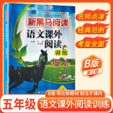 新黑马阅读 语文课外阅读训练小学五年级B版 小学语文课外阅读理解专项强化训练阅读理解答题模板技巧练习册必刷题  语文课外阅读理解