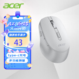 宏碁（acer）鼠标 无线蓝牙双模鼠标 type-c充电 便携办公鼠标 人体工程学设计 灰色 M155