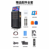 霹雳舞霹雳舞18寸音响大功率投影音箱一体机卡拉OK广场家用户外蓝牙ktv 豪华版【MY-518】18寸线阵音箱