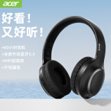 宏碁（acer）OHR300头戴式无线蓝牙耳机 音乐游戏运动通话降噪耳机 适用于苹果华为vivo小米手机电脑耳麦 黑色