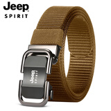 JEEP SPIRIT吉普皮带男士尼龙腰带韩版潮流时尚耐磨耐穿品牌皮带军训腰带
