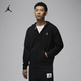 耐克（NIKE）Jordan官方耐克乔丹男子连帽衫冬季卫衣法式毛圈舒适FV7292 010黑/白 2XL