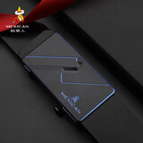 稻草人（MEXICAN）皮带男平滑扣真牛皮男士腰带商务休闲裤带生日礼物送男朋友情人节 休闲【无牙内穿】110cm