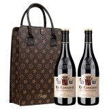 卡斯维拉（Le Cascauel）【买1瓶送1瓶再送礼盒】法国原瓶进口 AOP级14度干红葡萄酒 750ml