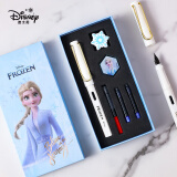 迪士尼(Disney)钢笔礼盒 学生钢笔套装练字书法用商务墨水笔儿童生日礼物送女生 冰雪奇缘白色E0306F
