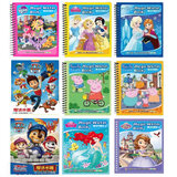 小猪佩奇 水画本儿童神奇水画册画板女孩玩具涂色本清水绘画重复使用水画 9本套装(配9支笔)