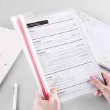 三木（SUNWOOD） A4/3mm彩色抽杆报告夹/文件夹/简历报告资料夹/拉杆夹 5色装 HF287A