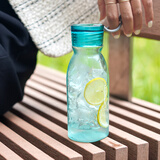 乐扣乐扣（LOCK&LOCK）ECO运动水杯便携式带提绳随手杯男女学生杯子 方形薄荷曼波ABF736MIT- 350ml