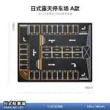 卡威(KIV)儿童地毯爬行垫城市交通场景保暖停车场地垫 新年礼物 日式露天停车场