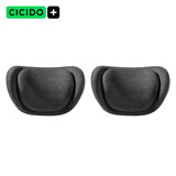 CICIDO/夕多汽车头枕腰靠开车专用护颈枕座椅靠枕套装护腰双层双重舒驾靠枕 【头枕一对】-【双层减压 &7A抗菌】  -黑色