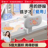 猫太子坐姿矫正器小学生防低头写字矫正器纠正近视弯腰驼背姿势书写垫写作业学习神器 生日礼物 图案灯光款灰