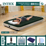 INTEX 气垫床户外双人简易充气床垫家用加厚便携懒人午休床陪护冲气床 【99cm宽-床】+手动泵+1个枕头