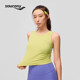 Saucony索康尼运动背心女中强中长款舒适bra夏新薄款运动 芥末黄 L