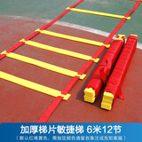 AOLY 足球训练器材标志桶物篮球障碍物训练锥跆拳道训练器材 6米12节敏捷梯+收纳包