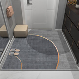 羊贵妃（YANGGUIFEI）进门地垫入户脚垫家用玄关垫门口防滑垫子客厅吸水垫卧室脚踏垫 圆月 100cm*140cm