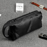 T-Land 真皮手包男头层牛皮大容量手抓包时尚个性韩版潮流休闲软皮手拿包 520羽毛款