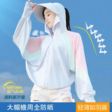 XEHCI冰丝防晒衣女士轻薄新款夏季户外透气百搭防晒服披肩罩衫斗篷 浅蓝色 #均码【80-155斤可穿】