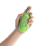 芸惜惠冷感运动毛巾健身夏季冰丝冷感凉爽降温消暑巾吸汗速干冰凉毛巾 圆硅胶-绿色 吸汗速干30*90cm（涤纶)