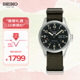 精工（SEIKO）手表 日韩表新5号黑盘尼龙带机械男腕表 SRPJ85K1 生日礼物