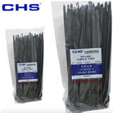 长虹塑料 自锁式尼龙扎带8*300mm A级 CHS-7.5*300 100根 黑色 白色 黑色