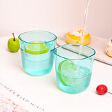 特百惠（Tupperware）晶莹相伴小杯家用随手水杯牛奶果汁咖啡杯塑料杯230m无刻度随机色 3个装