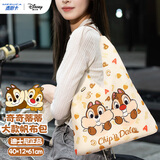 迪士尼包包女包奇奇蒂蒂包包大容量帆布包单肩包女超轻布包生日礼物女