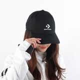 匡威（Converse）帽子男帽女帽2024秋季新款经典运动帽鸭舌帽休闲遮阳帽棒球帽潮 10022130-A01/黑色星箭款 均码