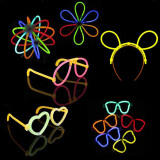 青苇 荧光棒配件50套装演唱会道具儿童节活动生日装饰布置(无荧光棒)