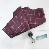 天堂 伞经典苏格兰风格子三折伞晴雨伞简约便携折叠伞批发339s格子伞 红白大格 7 一人用直径95cm