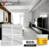 维芙WEFV环保哑光水性环氧彩砂瓷砖美缝剂瓷缝剂卫生间地砖防水填缝剂 桶装水性环氧彩砂银白色 1.5kg