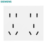 西门子（SIEMENS）118型开关插座面板白色组合厨房多孔多媒体暗装家用墙壁插座 (模块)双五孔