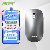 宏碁(acer)鼠标 无线鼠标 充电鼠标 金属滚轮 笔记本电脑办公鼠标 金属灰