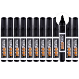 宝克（BAOKE）MP270黑色油性记号笔大头笔粗头标记笔 可加墨 12支/盒