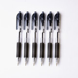 60支天丰5677圆珠笔0.7mm学生办公考试签字蓝黑红按动式油笔批发 5677黑色6支【0.7mm】